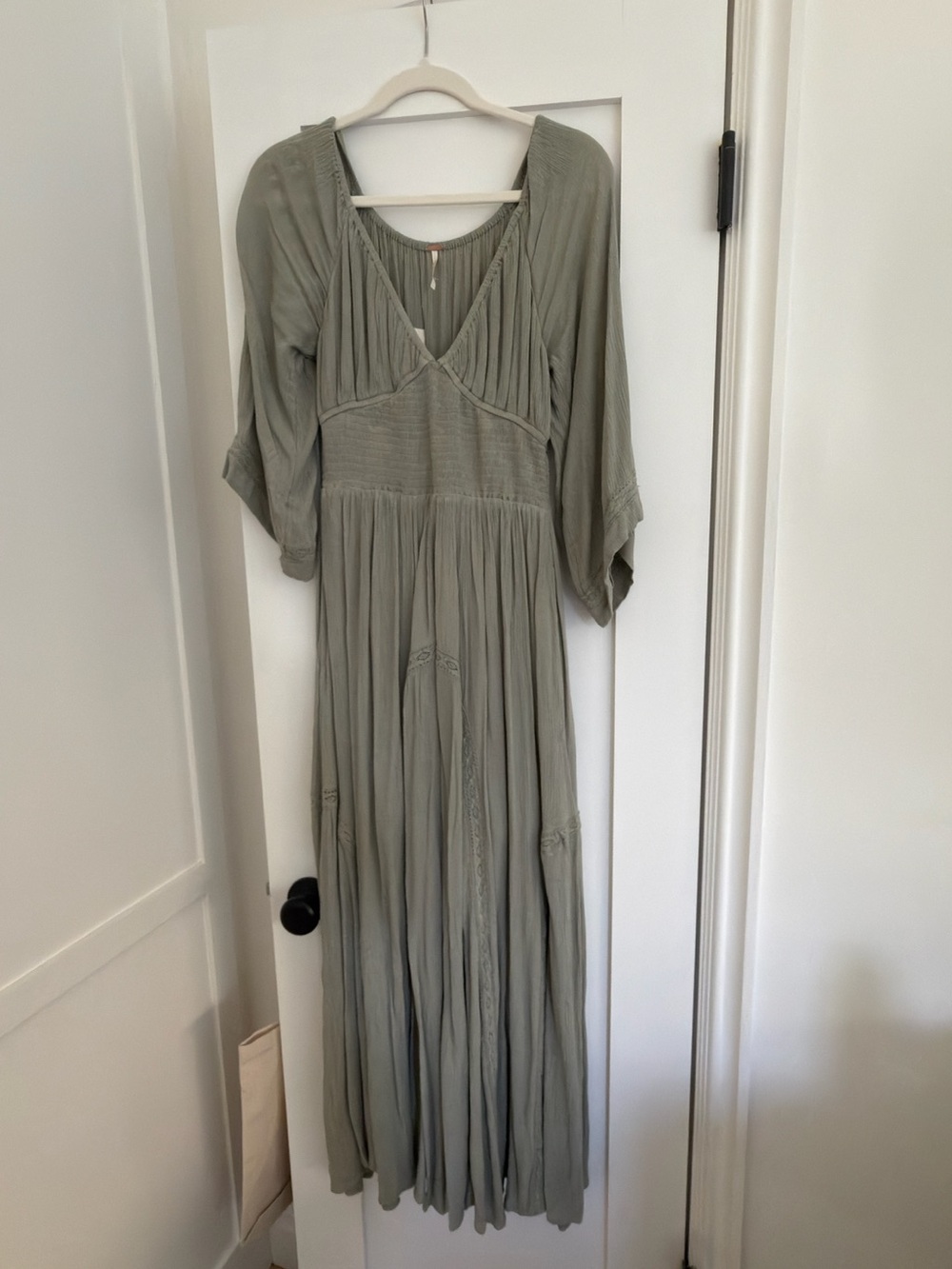 Free People Women's Boho Maxi Dress in Sage Green